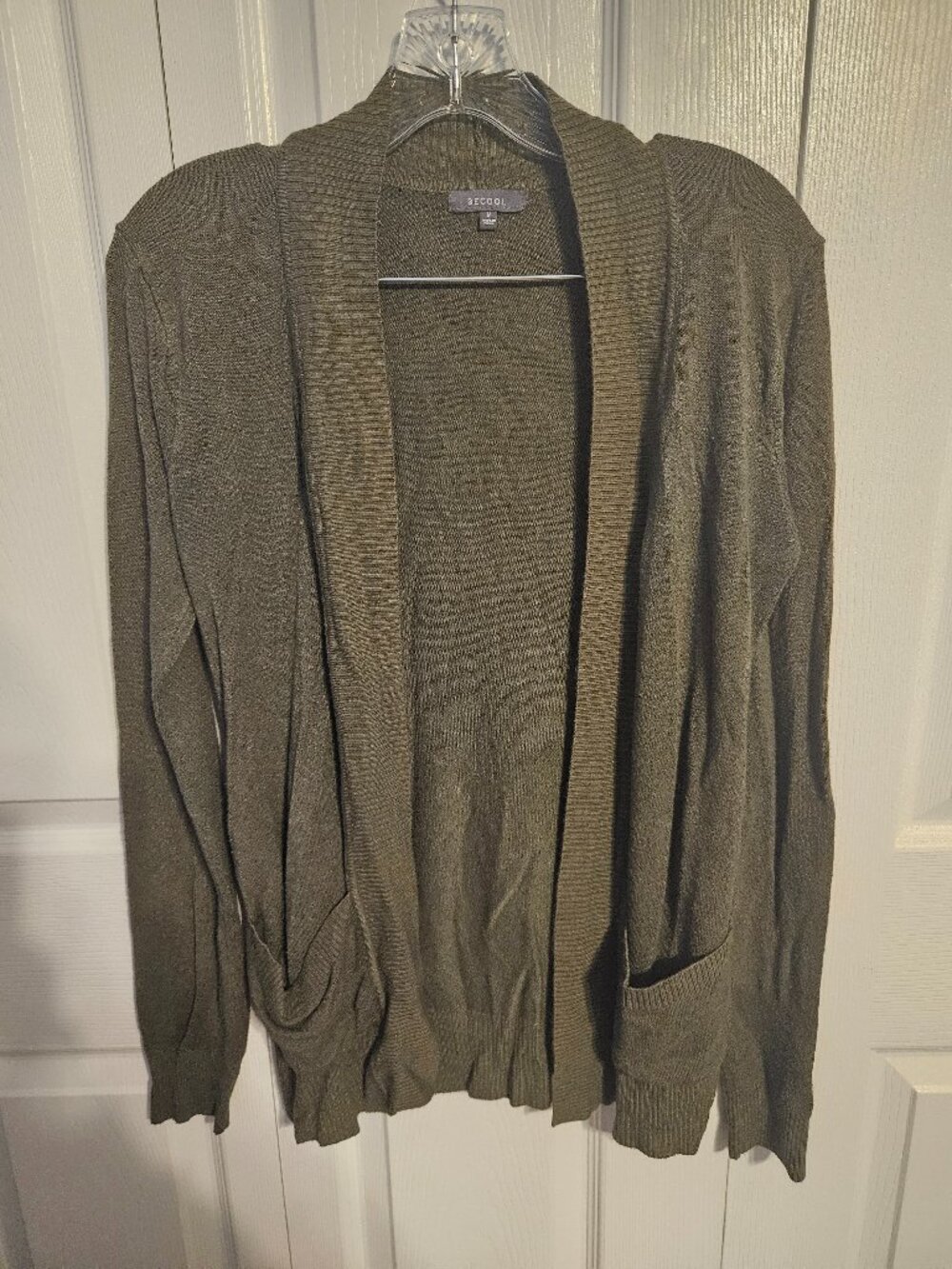 Olive Green Lightweight Cardigan